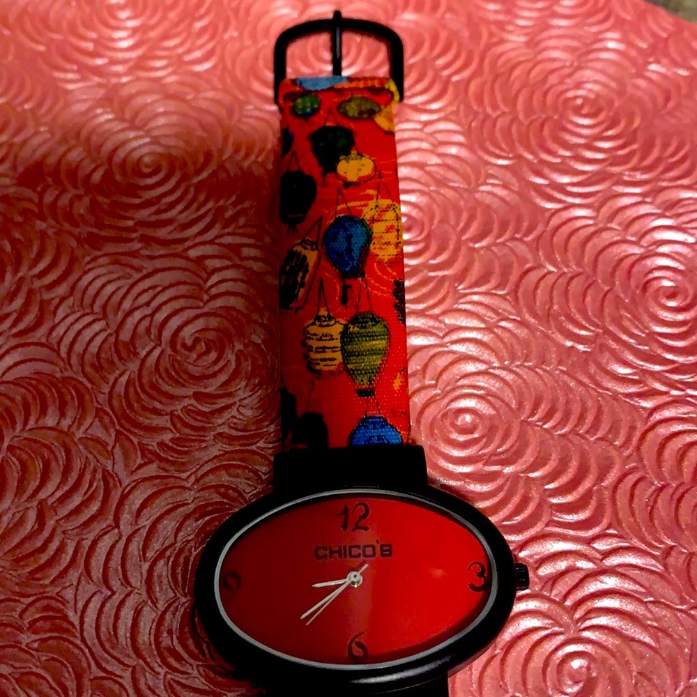 🔥Final🔥Rare Red,yellow,green Chico’s watch